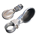 4" Round Convex Side Mirror Attachment & Clamp 