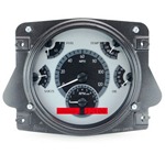 Dakota Digital Dash VHX Silver Alloy Red 66-77 Bronco / 61-66 Pickup
