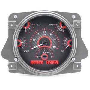 Dakota Digital Dash VHX Carbon Fiber Red 66-77 Bronco / 61-66 Pickup