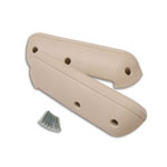 Deluxe Arm Rest PAIR 68-77 Parchment 