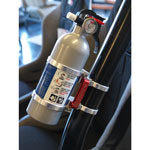 Deluxe Quick Release Fire Extinguisher & Mount Kit - Clear 