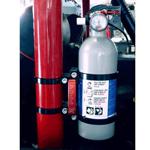 Deluxe Quick Release Fire Extinguisher & Mount Kit - Black 