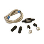 Deluxe (w/Filter) Stainless Steel Fuel Pump Kit for Mechanical Pump to Carb