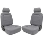 Procar Classic Seats PAIR Grey Velour with Sliders