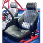 Procar Rally Seats PAIR Black Vinyl with Sliders