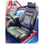 Procar Elite Seats PAIR Black Vinyl with Sliders