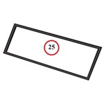 Windshield Seal Slotted For Chrome 