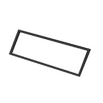 Half Cab Window Seal Slotted for Chrome 