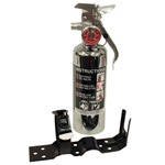 Halotron 1.4 lb. Chrome Fire Extinguisher 
