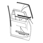 Door Glass Anti-Rattlers Right 78-79