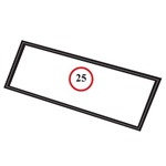 Windshield Seal Slotted For Chrome - Aftermarket 