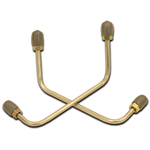 Stainless Steel Outer Front Brake Lines Pair From bracket #3108 to wheel cylinder