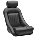 Corbeau Classic Bucket Seat Pair Black Vinyl
