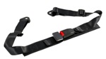 Corbeau 2in Lap Belt Black Bolt-In PAIR 