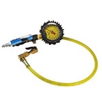 Power Tank Tire Inflator Gauge - HD 160 PSI Clip-on Chuck