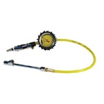 Power Tank Tire Inflator Gauge - HD 160 PSI Dual Head Chuck