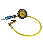 Power Tank Tire Inflator Gauge - HD 60 PSI Clip-On Chuck