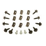 Fender Bolt & Clip Set (Does 1 Fender) 