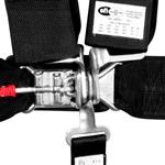 Corbeau 5-Point Latch & Link Harness Belt 3in