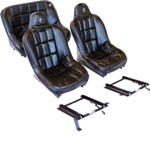 Corbeau Baja SS Seat Package-Fronts/40in Rear & All Brackets