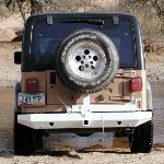 TJ Rock Solid Rear Bumper w/Tire Rack 