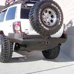 WJ Rock Solid Rear Bumper w/ Skid Plate & Tire Rack 